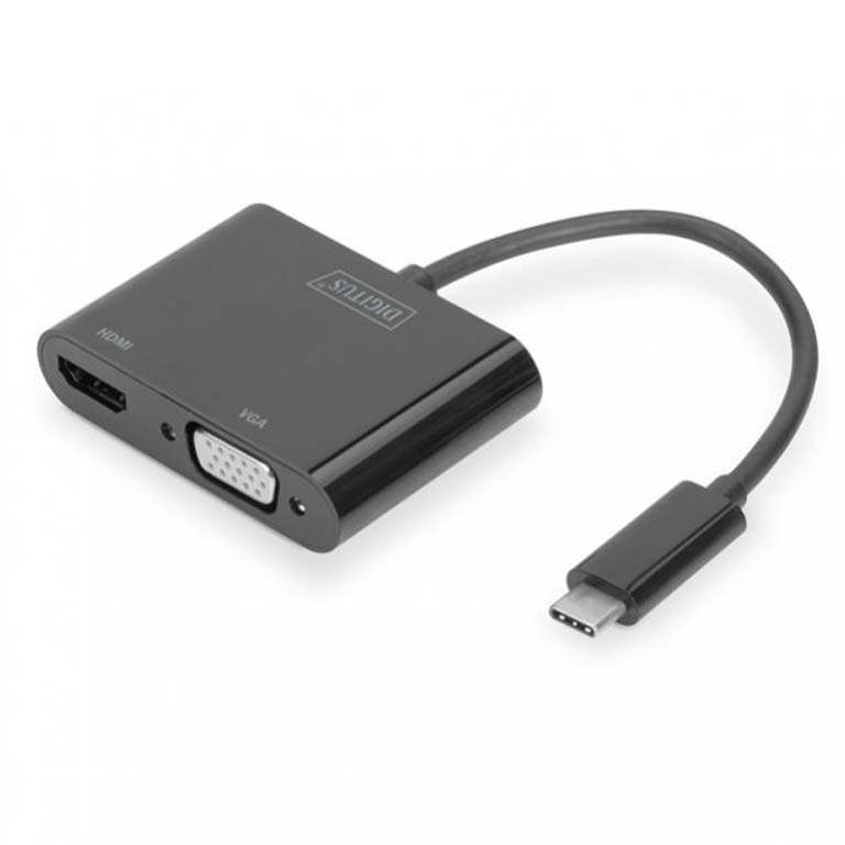 ADAPTADOR USB-C/HDMI+VGA DIGITUS
