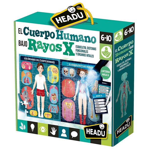 JUEGO EDUCATIVO HEADU EL CUERPO HUMANO RAYOS X
